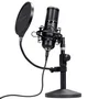 Trust Gaming Micrófono Streaming Gaming GXT 269 Emita II 25769 USB Negro con Soporte de Mesa, Filtros y Cable